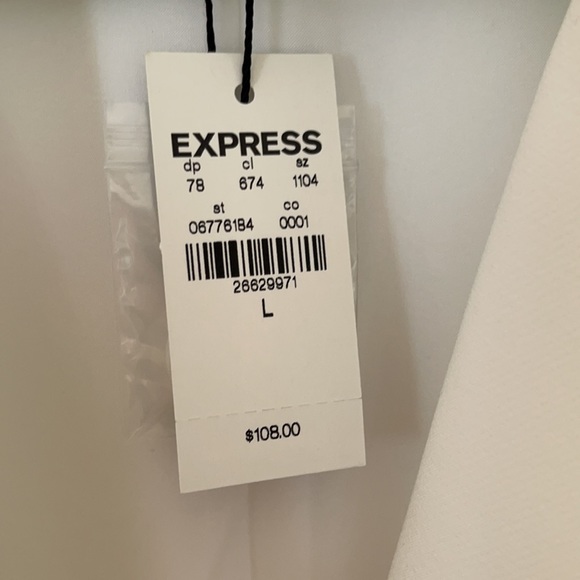 Express - white blazer vest - size L - Picture 3 of 7